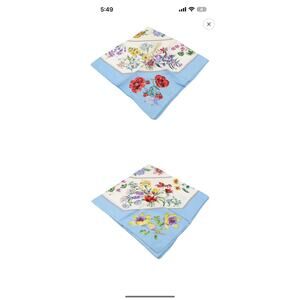 GUCCI Floral Silk Scarf